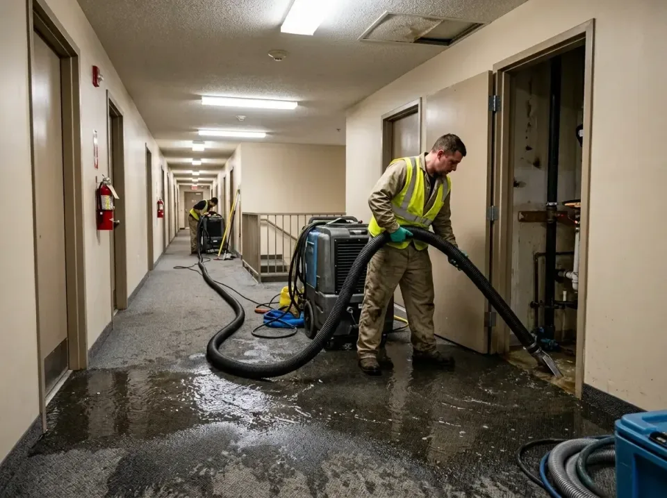 multi-unit-apartment-hallway-f-005 — frequently asked questions, Emergency Burst Pipe Water Extraction & Removal in Glastonb…